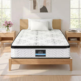 Giselle Bedding 30cm Mattress Pocket Spring Medium Firm Foam Euro Top King Single