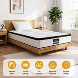 Giselle Bedding 30cm Mattress Pocket Spring Medium Firm Foam Euro Top Single